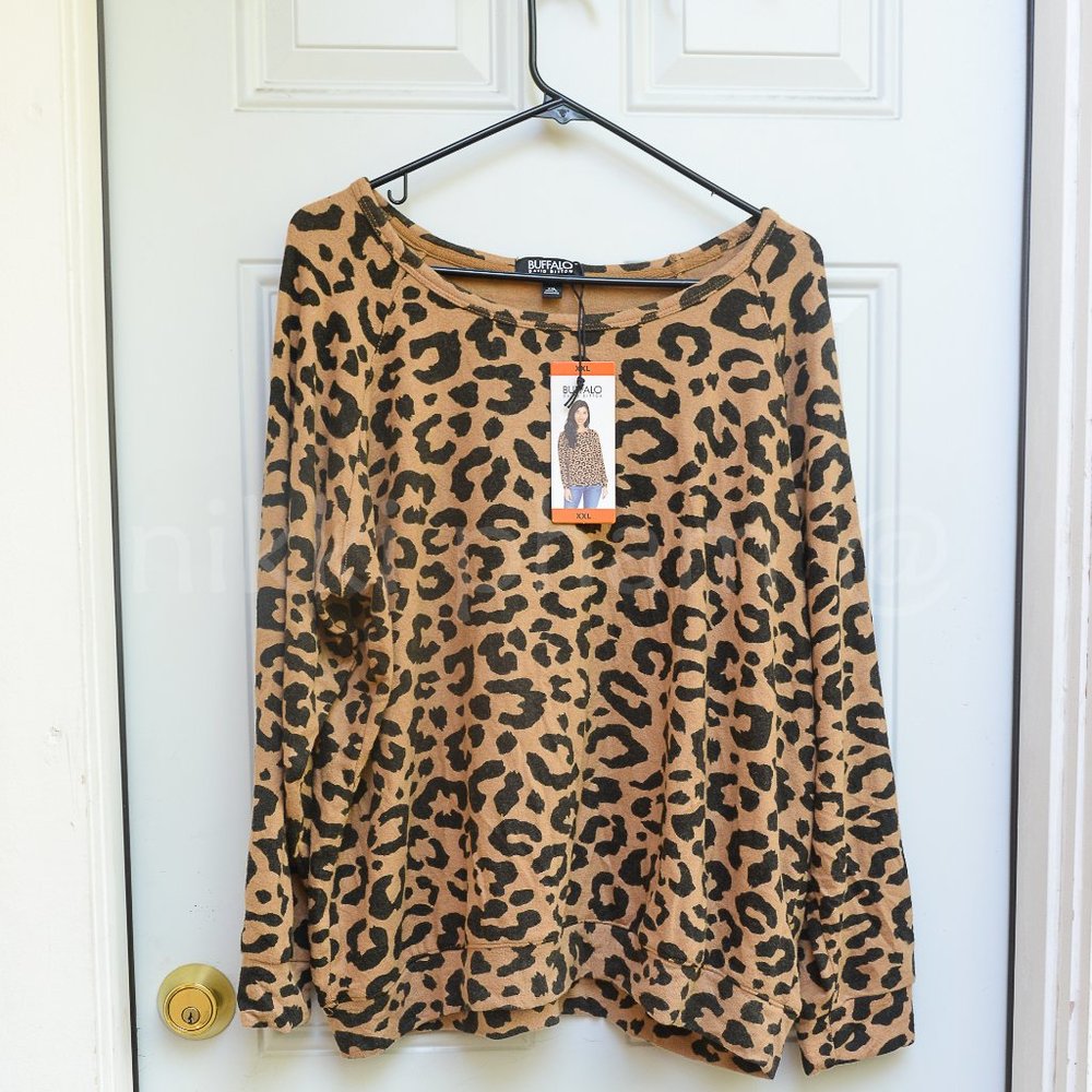NWT BUFFALO  WOMEN 'S CREW  NECK LONG SLEEVE  SIZE XXL - Picture 2 of 5